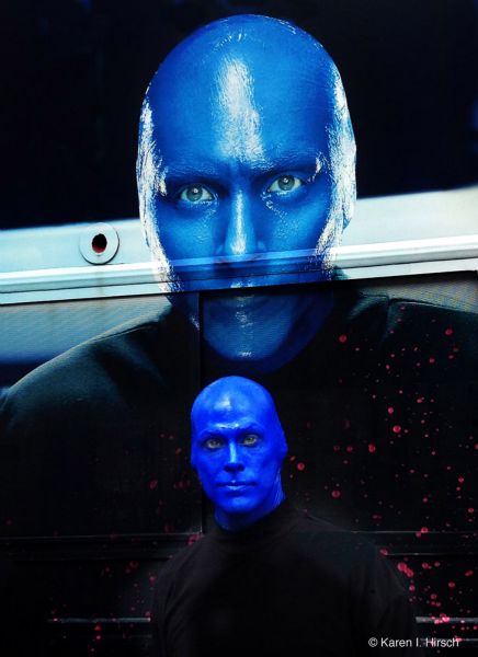 Blue Man Group portrait of a Blue Man